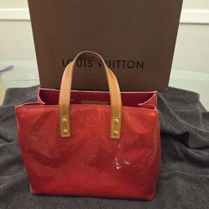 Louis Vuitton Red Vernis Small Tote